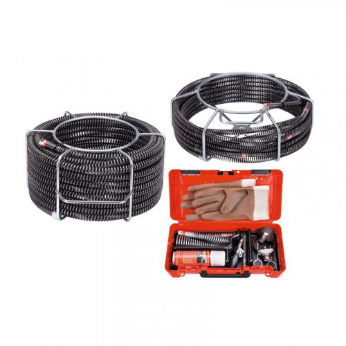 Набор прочистных насадок и спиралей Rothenberger Standard ⌀16мм х 11,5м + ⌀22мм х 22,5м 072956X