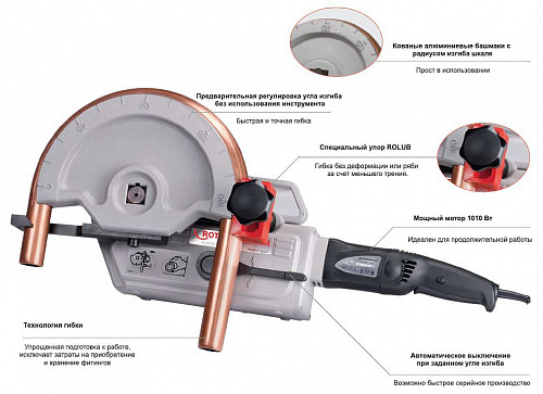 Электрический трубогиб Rothenberger ROBEND 4000, 15-18-22-28-32-35мм 1000001567 фото 18
